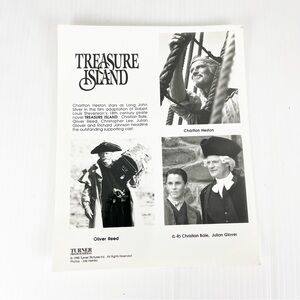 Vintage 1990 Turner Pictures Treasure Island Cast Press Photo Card